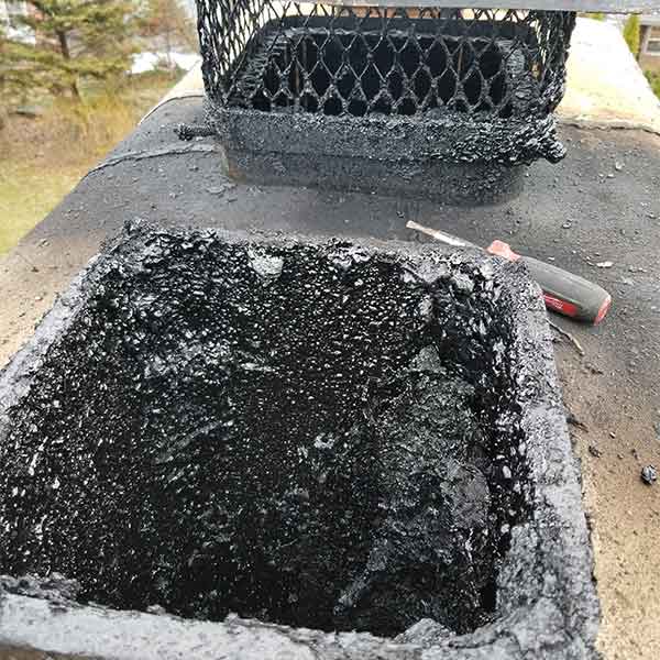 Glazed Creosote Removal Chimney Cleaning Sweeping Orange County NY True Ventilation